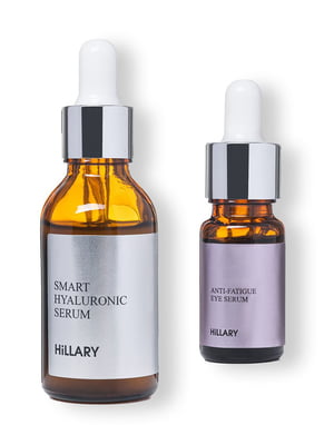 Набор: гиалуроновая сыворотка Hillary Smart Hyaluronic (30 мл) + восстанавливающая сыворотка вокруг глаз Anti-fatigue (10 мл) | 6061178