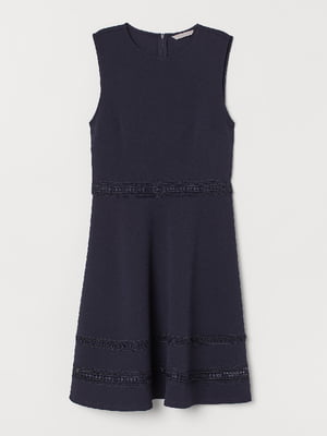 Сукня з мереживом синя | 6001013