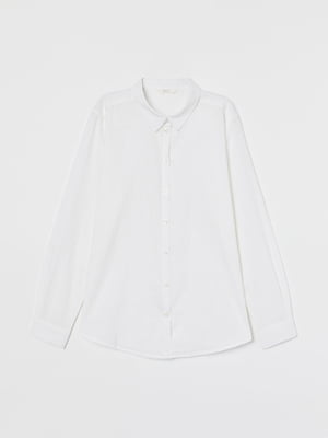 Рубашка льняная белая | 6009032
