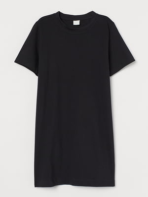 Сукня-футболка чорна | 6009071