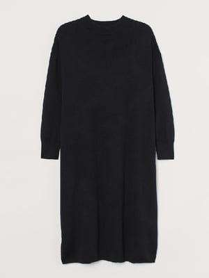 Платье вязаное черное | 6009341