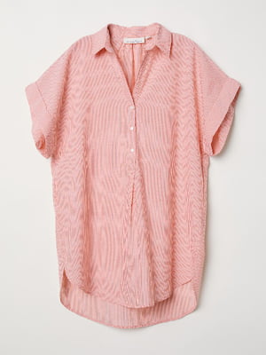 Платье-рубашка розовое | 6068156