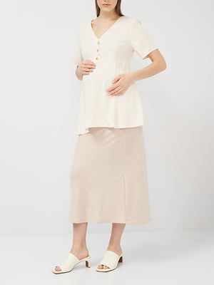 Блуза для вагітних молочного кольору | 6068418