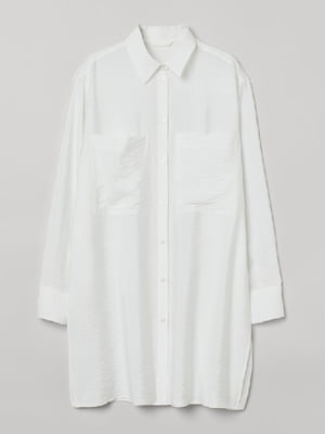 Рубашка удлиненная белая | 6068566