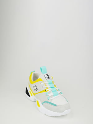 Кросівки білі з контрастними вставками | 6072284