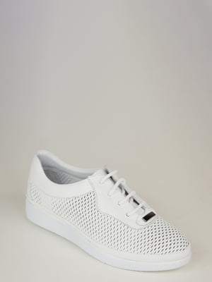 Туфли белые перфорированные | 6073552