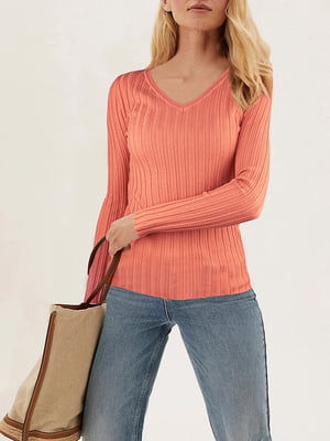 Пуловер персикового цвета | 5958895
