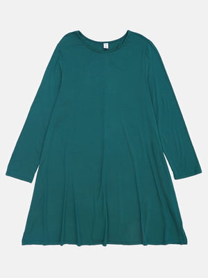Платье А-силуэта зеленое | 6079267