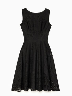 Платье А-силуэта черное | 6080219