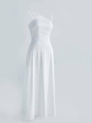 Платье А-силуэта белое | 6080235