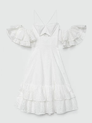 Платье А-силуэта молочного цвета | 6080287