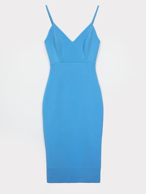 Платье-футляр голубое | 6080302
