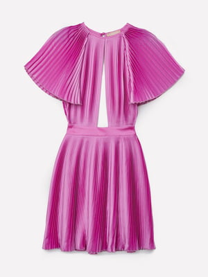 Мини-платье розовое с плиссировкой | 6080320