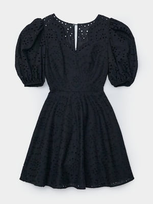 Платье-мини черное | 6080337