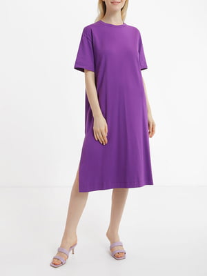 Платье-футболка фиолетовое | 6080490
