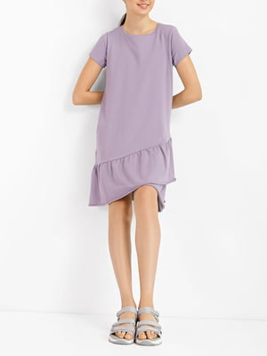 Платье А-силуэта лилового цвета | 6080503