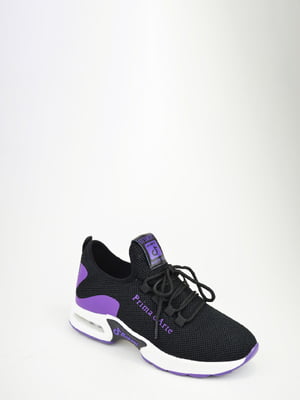 Кросівки чорно-фіолетові | 6072270