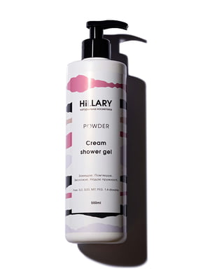 Натуральный крем-гель для душа Hillary POWDER Cream Shower Gel (500 мл) | 6087607
