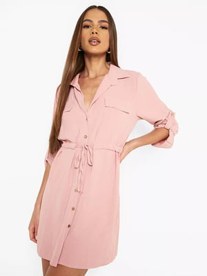 Сукня-сорочка рожева | 6087656