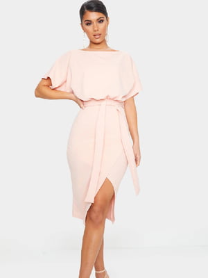 Платье-футляр розовое | 6087891