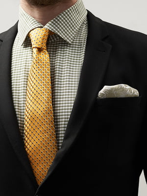Краватка жовта в ромби | 6089958