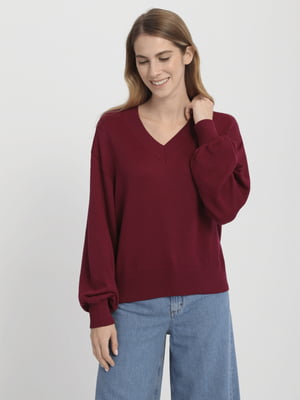 Пуловер бордовый | 5970063