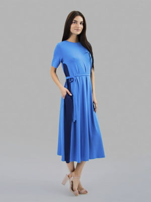Платье А-силуэта голубое | 5980764