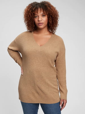 Пуловер светло-коричневый | 6090269