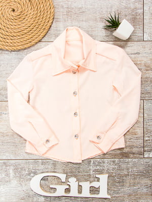 Блуза пудрового кольору | 6091149