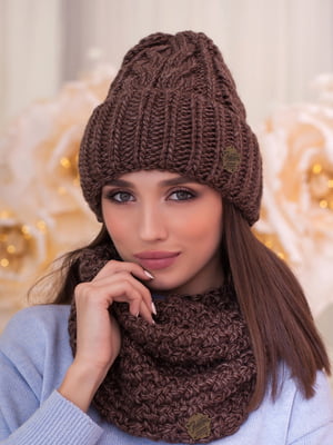 Комплект: шапка и шарф-хомут | 6093438