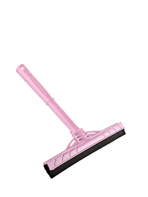 Резиновая розовая швабра для пола (28 см) с ручкой | 6095130