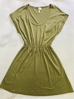 Сукня А-силуету кольору хакі | 6068452
