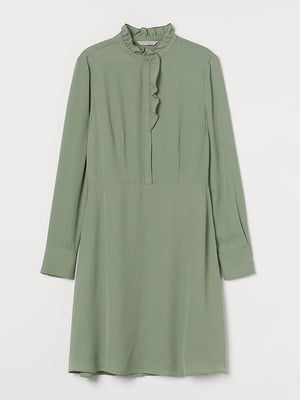 Сукня А-силуету оливкового кольору | 6068522