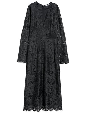 Платье кружевное черное | 6096867