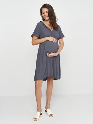 Сукня для вагітних сіра | 6096877