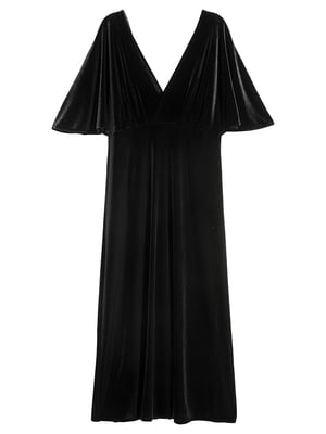 Сукня велюрова чорна | 6096959