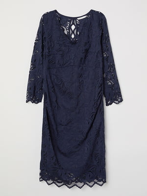 Сукня синя мереживна для вагітних | 6097018