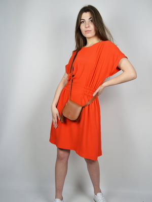 Платье А-силуэта оранжевое | 6098019