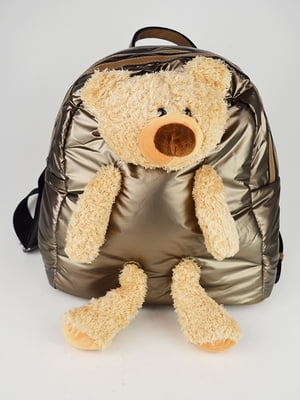 Рюкзак кольору хакі з ведмедиком | 6098032
