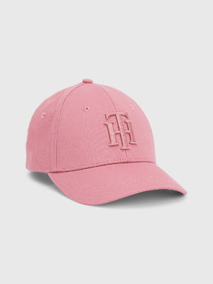 Бейсболка розовая с принтом | 6100871