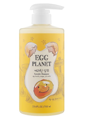 Шампунь з кератином для пошкодженого волосся Egg Planet Keratin Shampoo Daeng Gi Meo Ri (700 мл) | 6101601