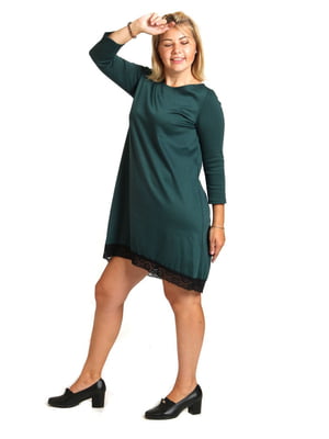 Сукня А-силуету зелена | 5797276
