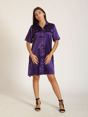 Сукня-сорочка фіолетова | 6102087