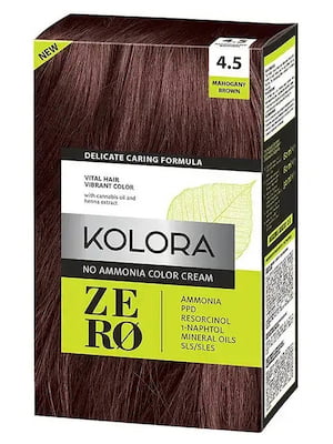 Фарба для волосся Kolora Zero – 4.5 Махагон коричневий | 6104924