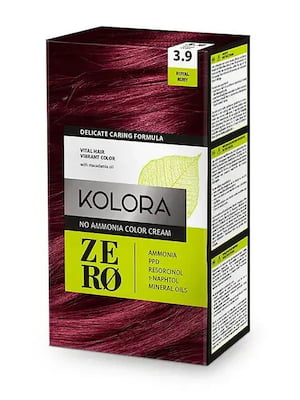 Фарба для волосся Kolora Zero - 3.9 Королівський рубін | 6104926