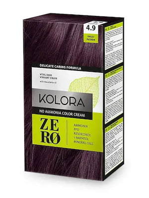 Фарба для волосся Kolora Zero - 4.9 Фіолетова пристрасть | 6104930