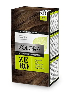 Фарба для волосся Kolora Zero – 5.35 Земляний коричневий | 6104933