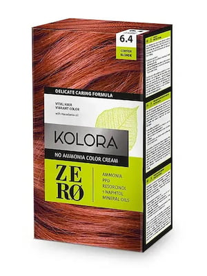 Краска для волос Kolora Zero — 6.4 Медно-русый | 6104935