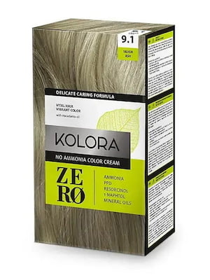 Фарба для волосся Kolora Zero - 9.1 Срібний попіл | 6104940
