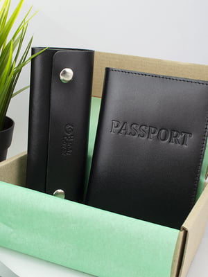 Набор подарочный: обложка на паспорт и ключница | 6105631
